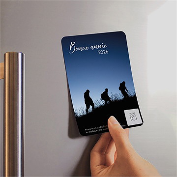 Carte de voeux belle ombre - Mise en situation