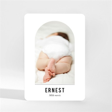 Remerciement naissance petite alcôve