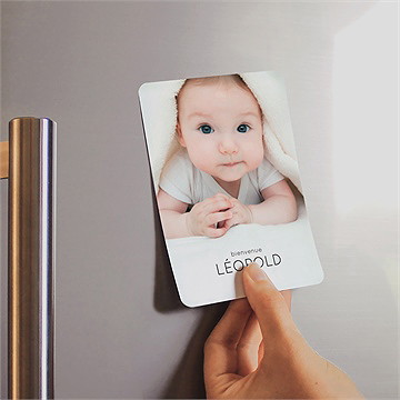 Faire-part naissance tendre silhouette - Mise en situation