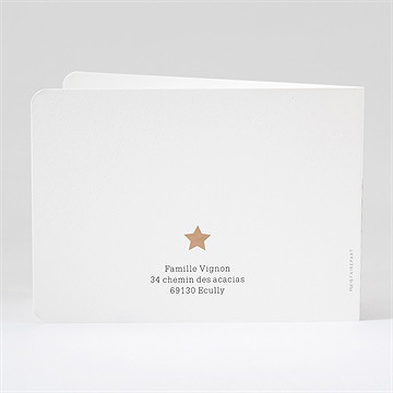Faire-part naissance plus près des étoiles - Dos du faire-part