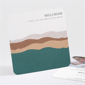 Faire-part naissance tendres collines