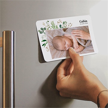 Faire-part naissance petit bijou - Mise en situation