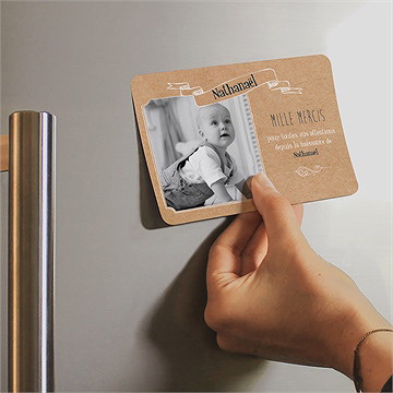 Remerciement naissance on vous présente - Mise en situation