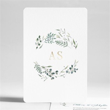 Faire-part mariage bouquet provençal