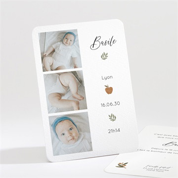 Carte recto-verso - portrait