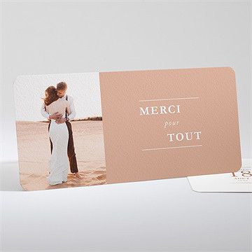 Remerciement mariage douceur estivale