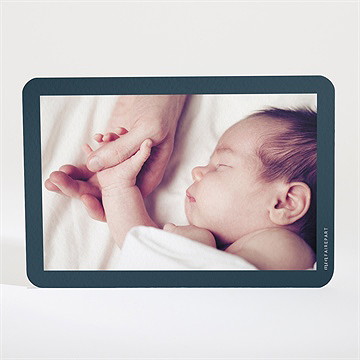 Remerciement naissance scène de vie - Dos de la carte