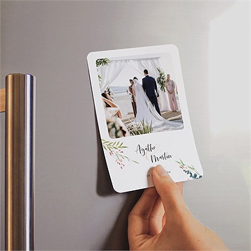 Remerciement mariage bouquet ardent - Mise en situation