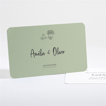 Carton d'invitation mariage sous les oliviers