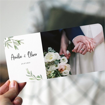 Remerciement mariage sous les oliviers