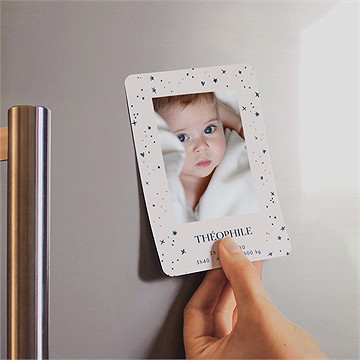 Faire-part naissance petit astre - Mise en situation