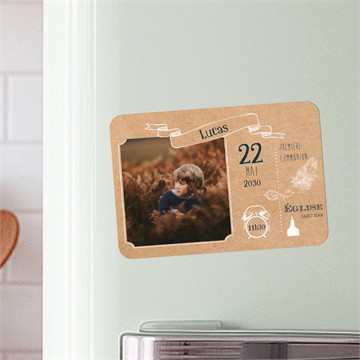 Faire-part communion tout un symbole magnet