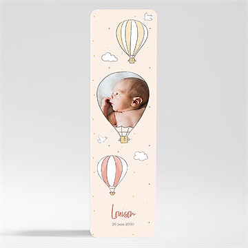 Faire-part naissance petite montgolfière