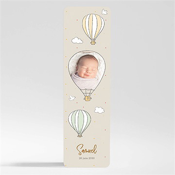 Faire-part naissance jolie montgolfière