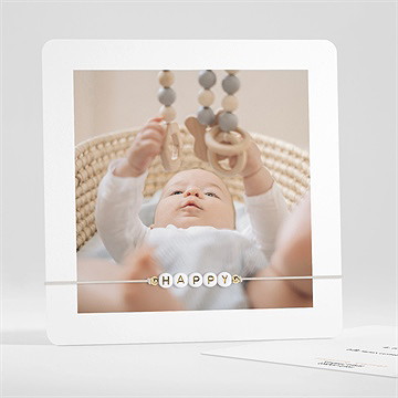 Faire-part naissance be happy