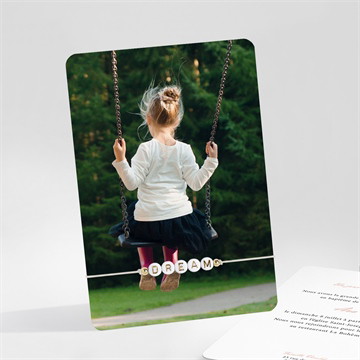 Faire-part de baptême un jour merveilleux