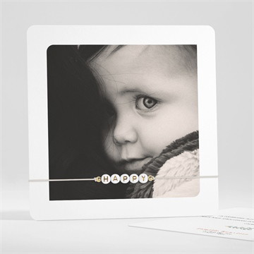 Faire-part de baptême joie de la foi