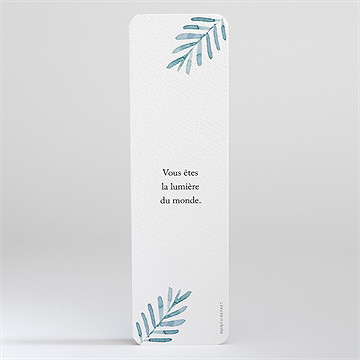 Signet communion aquarelle sacrée - Dos du signet