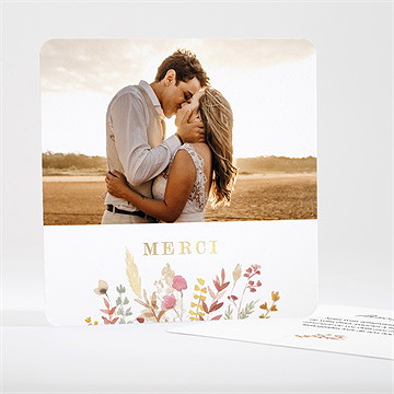 Remerciement mariage incandescent