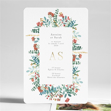 Faire-part mariage notre promesse