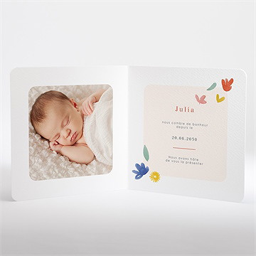 Faire-part naissance nos beaux jours - Intérieur du faire-part