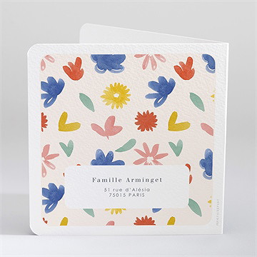 Faire-part naissance nos beaux jours - Dos du faire-part