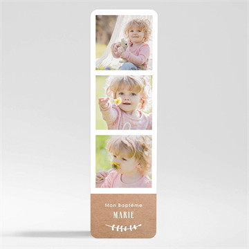 Signet baptême pele mele photo magnet