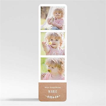 Signet baptême pele mele photo magnet