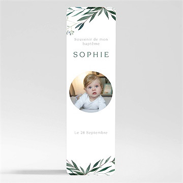 Signet baptême jolie annonce champêtre magnet