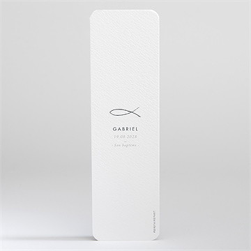 Signet baptême belle âme - Dos du signet