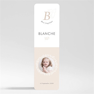 Signet baptême initiales d'or magnet