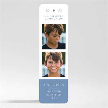 Signet communion bleu myosotis magnet