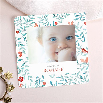 Faire-part de baptême féerie