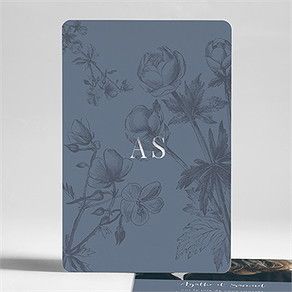 Faire-part mariage dorure sur gravure