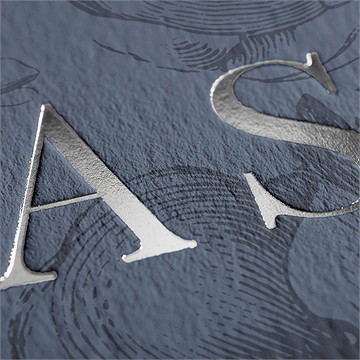 Faire-part mariage dorure sur gravure - Détail du faire-part