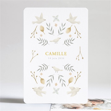 Carte recto-verso - portrait