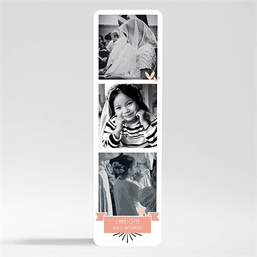 Remerciement communion invitation photomaton magnet