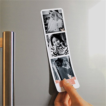 Remerciement communion invitation photomaton magnet - Mise en situation