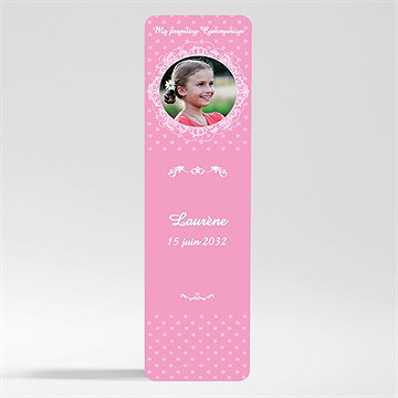 Signet communion mon cadre rose magnet