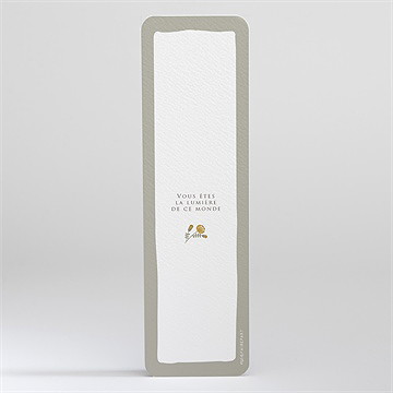 Signet communion signature florale - Dos du signet