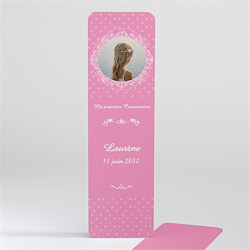 Signet communion mon cadre rose