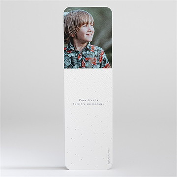 Signet communion tampon étoilé - Dos du signet