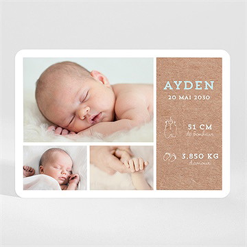 Faire-part naissance cocotte en folie ! magnet