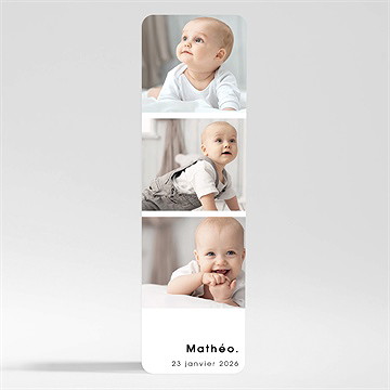 Faire-part naissance absolu moderne magnet