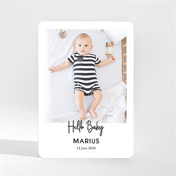 Faire-part naissance tendre bisou magnet
