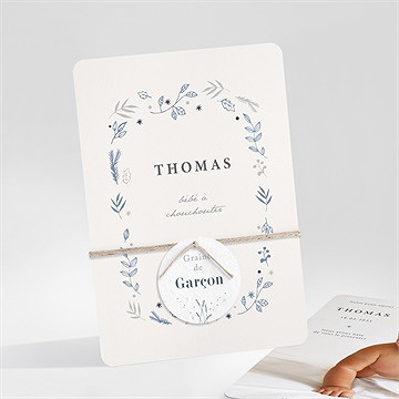 Faire-part naissance tendre poésie