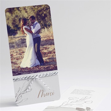 Remerciement mariage élégance