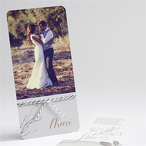 Remerciement mariage élégance
