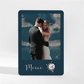 Remerciement mariage notre passeport magnet