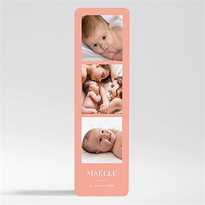 Faire-part naissance simple incrustation magnet